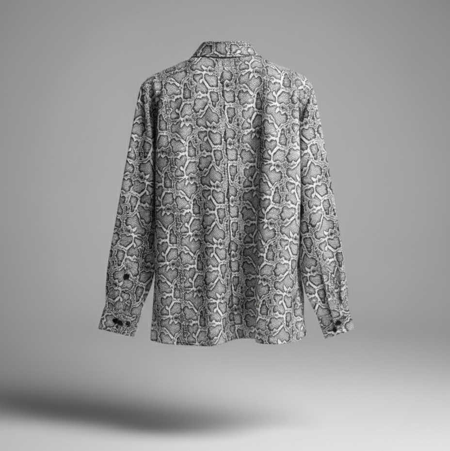 Stealth Python Monochrome Print full sleeve shirt