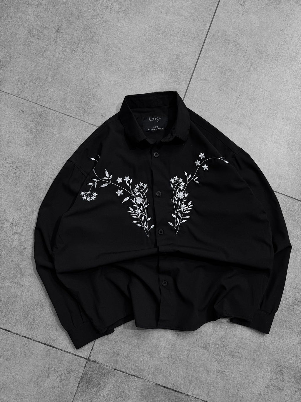 Men Full Sleeve Front Embroidery Shirt.