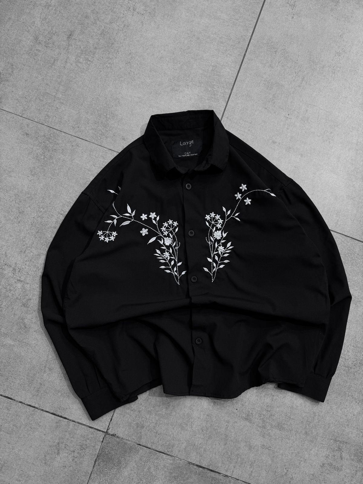 Men Full Sleeve Front Embroidery Shirt.