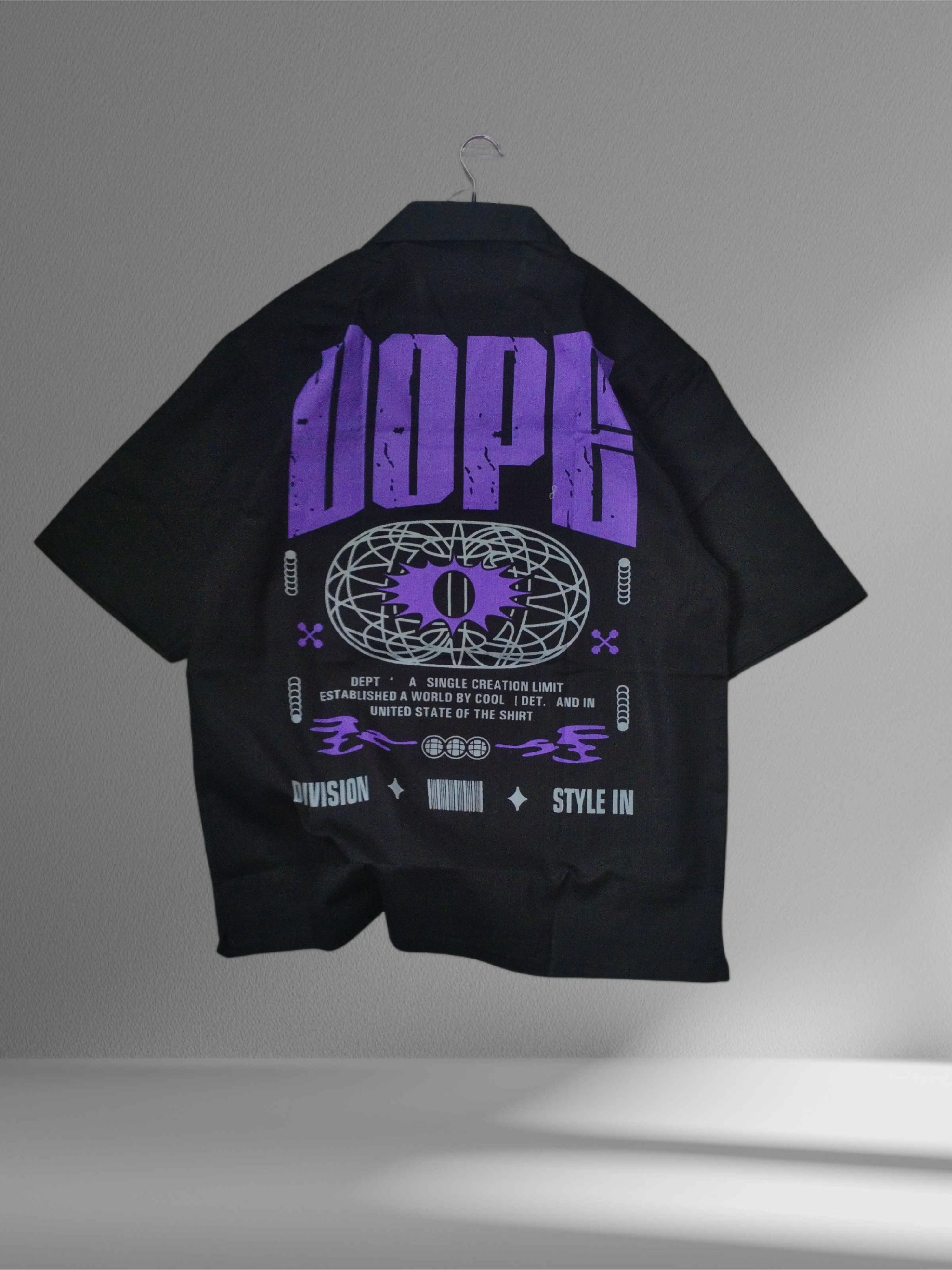 Dope Back Print Half Sleeve shirt