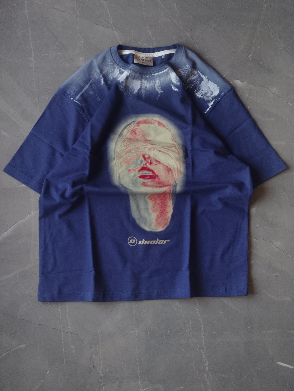 Blue half sleeve Printed T-shirt