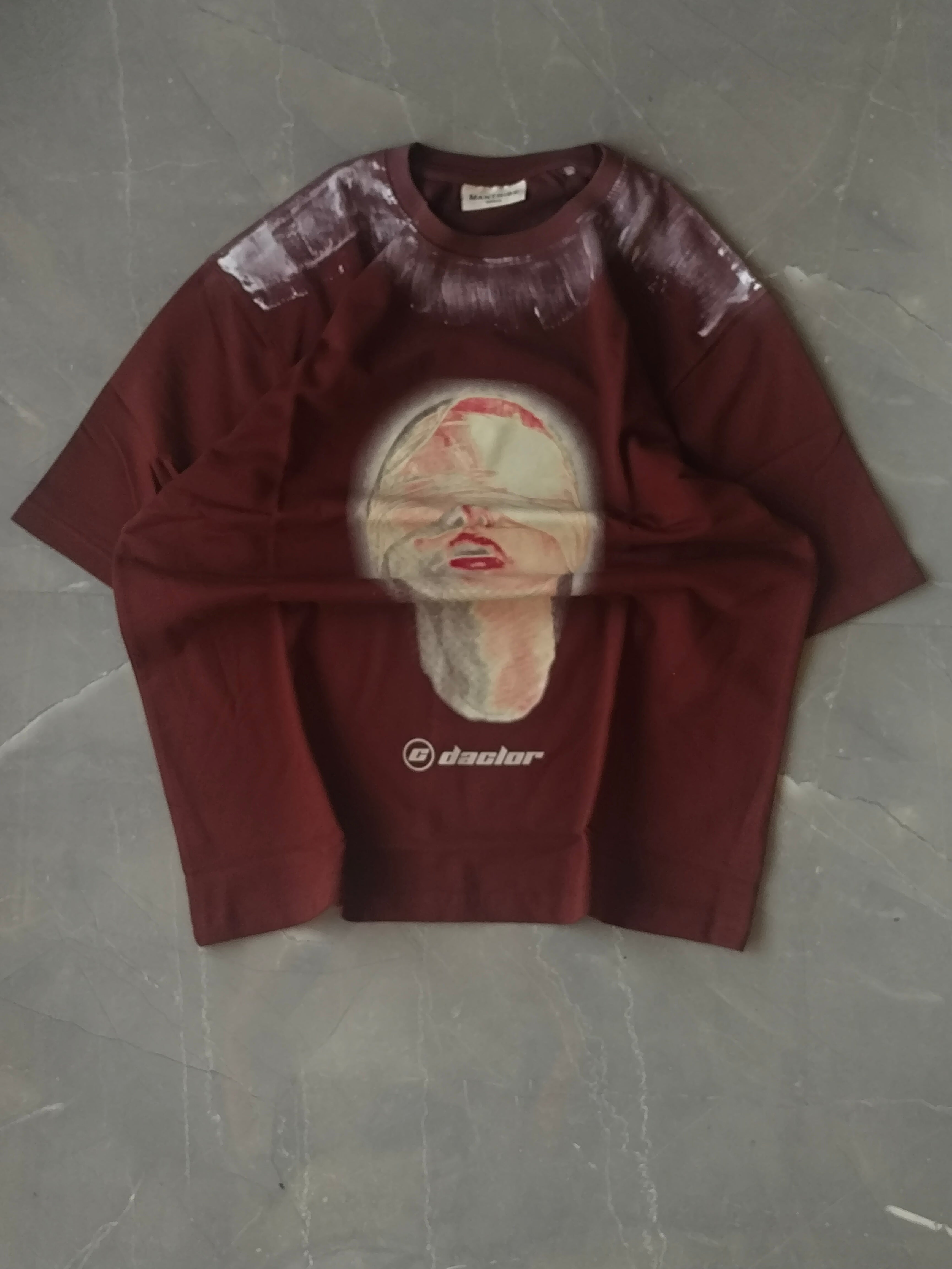 Brown half sleeve Printed T-shirt