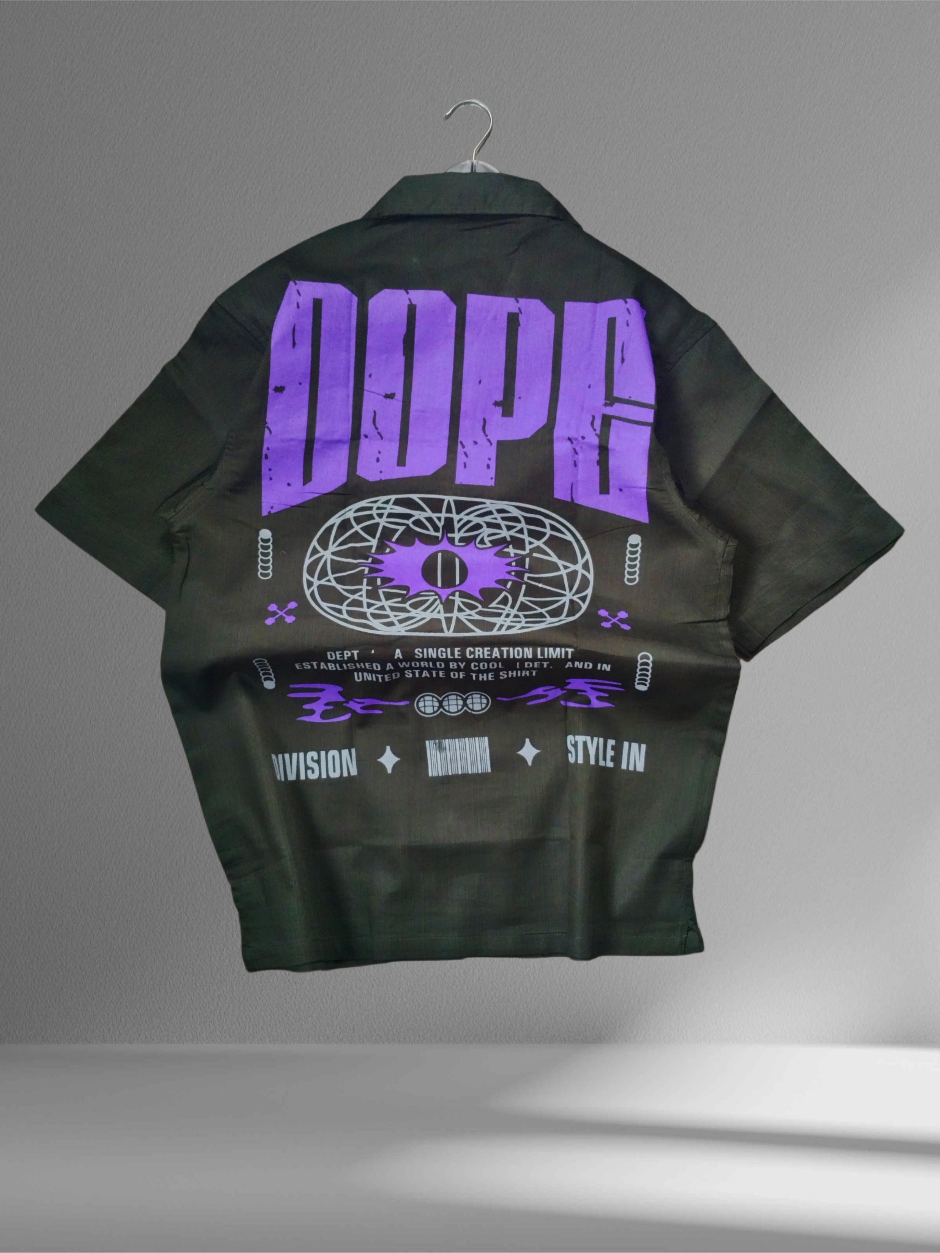 Dope Back Print Half Sleeve Shirt