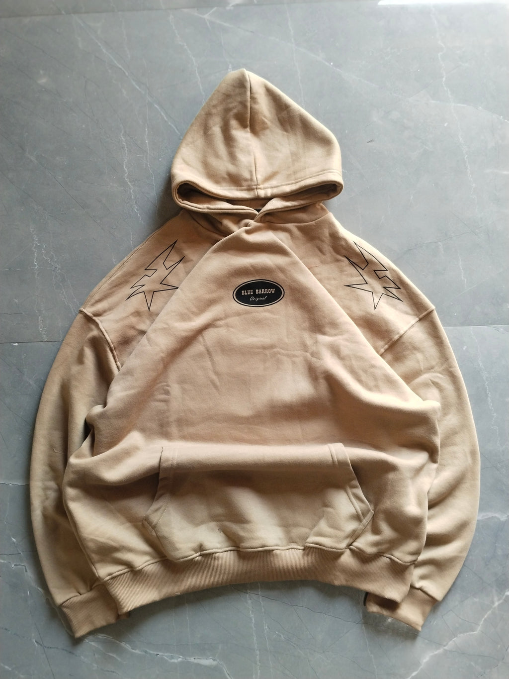 Beige oversized hoodie