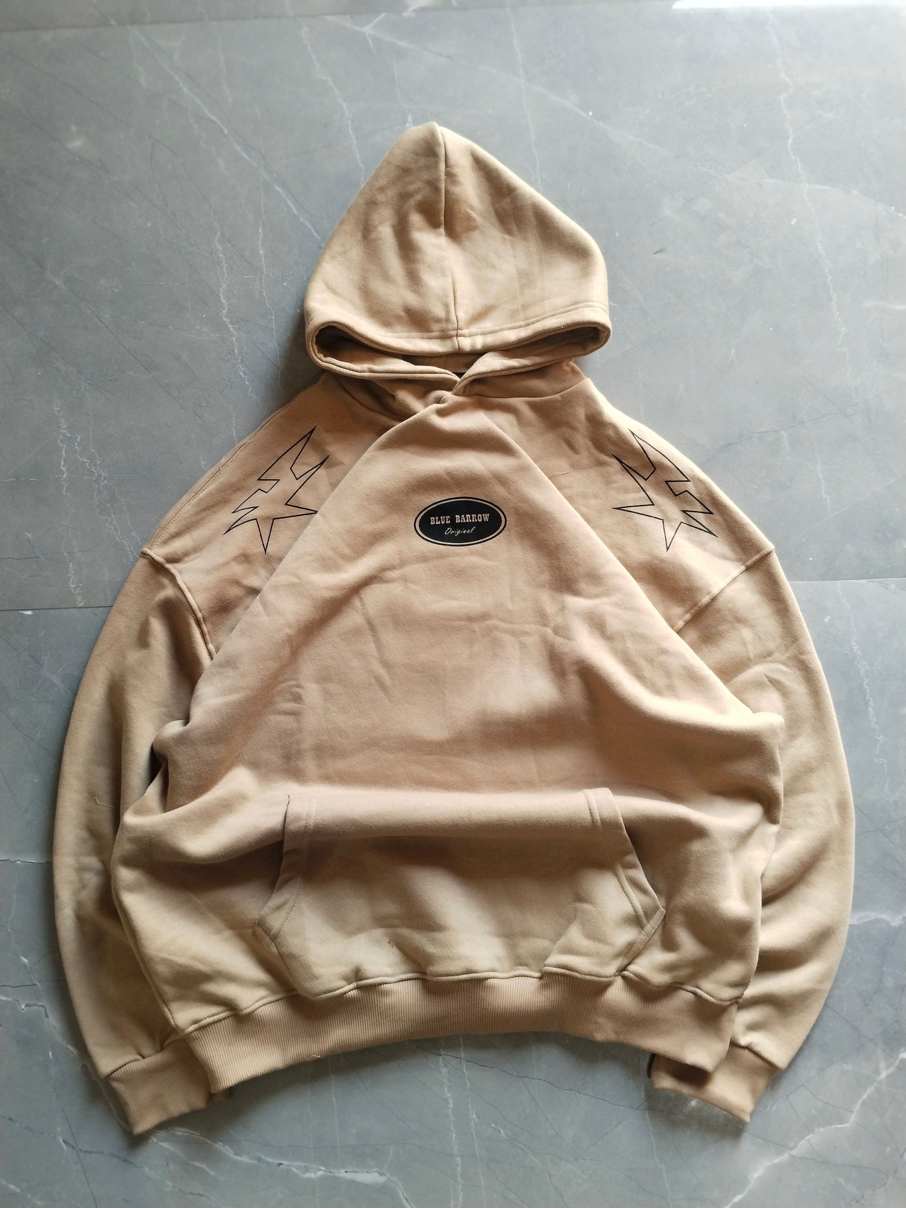 Beige oversized hoodie