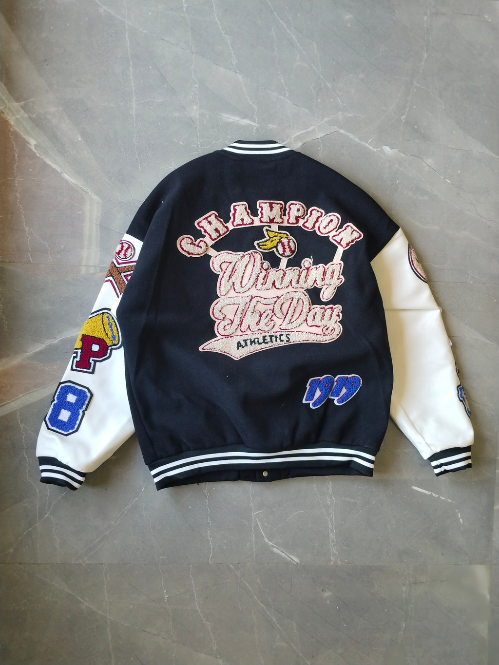 Premium Imported Varsity jacket.