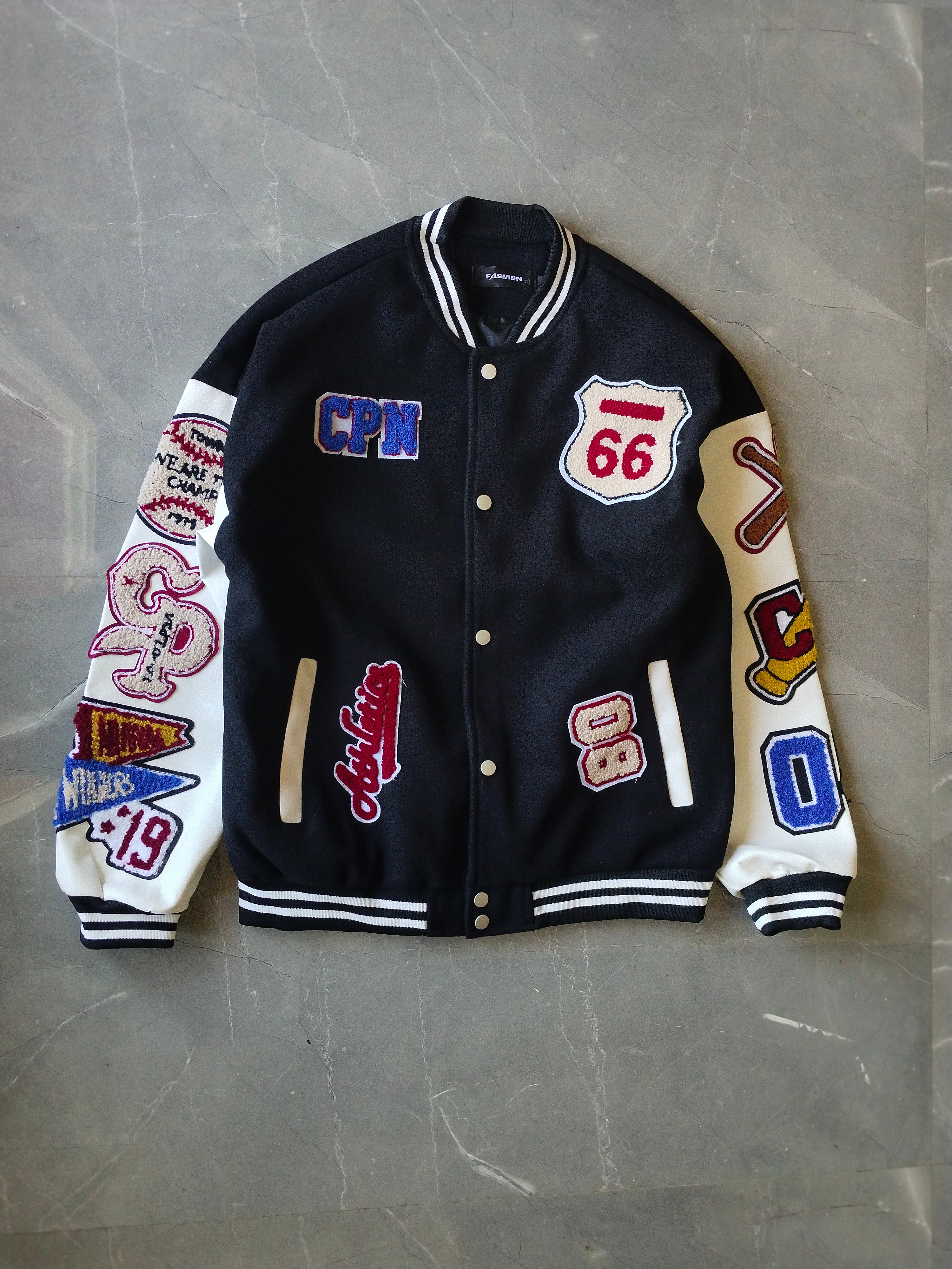 Premium Imported Varsity jacket.
