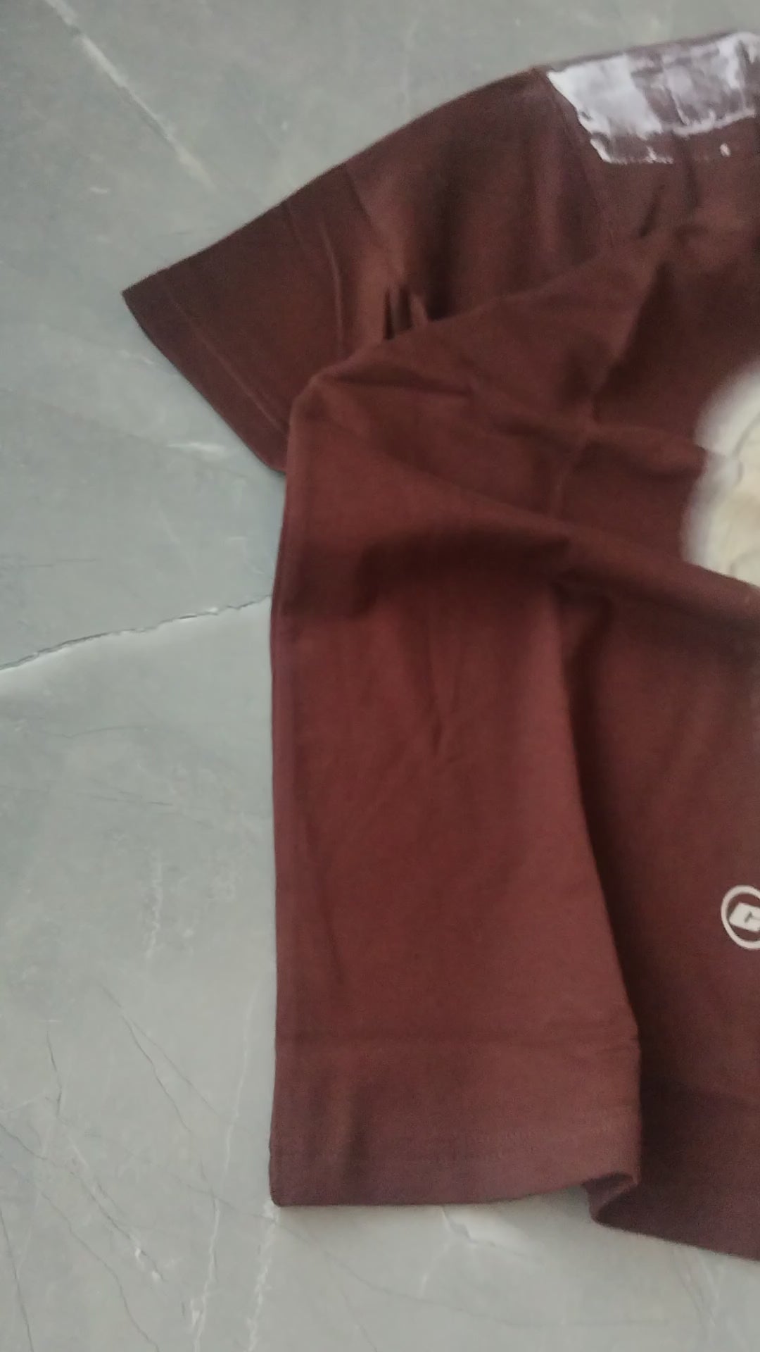 Brown half sleeve Printed T-shirt