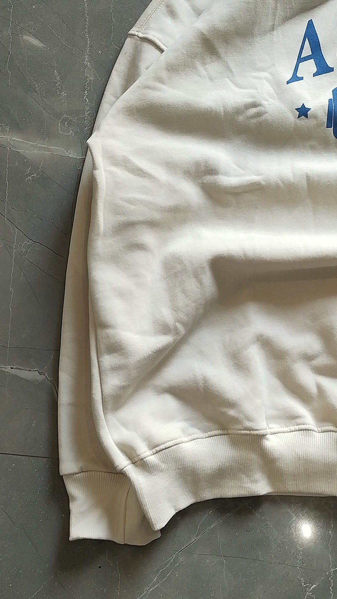 White Oversized printed hoodie