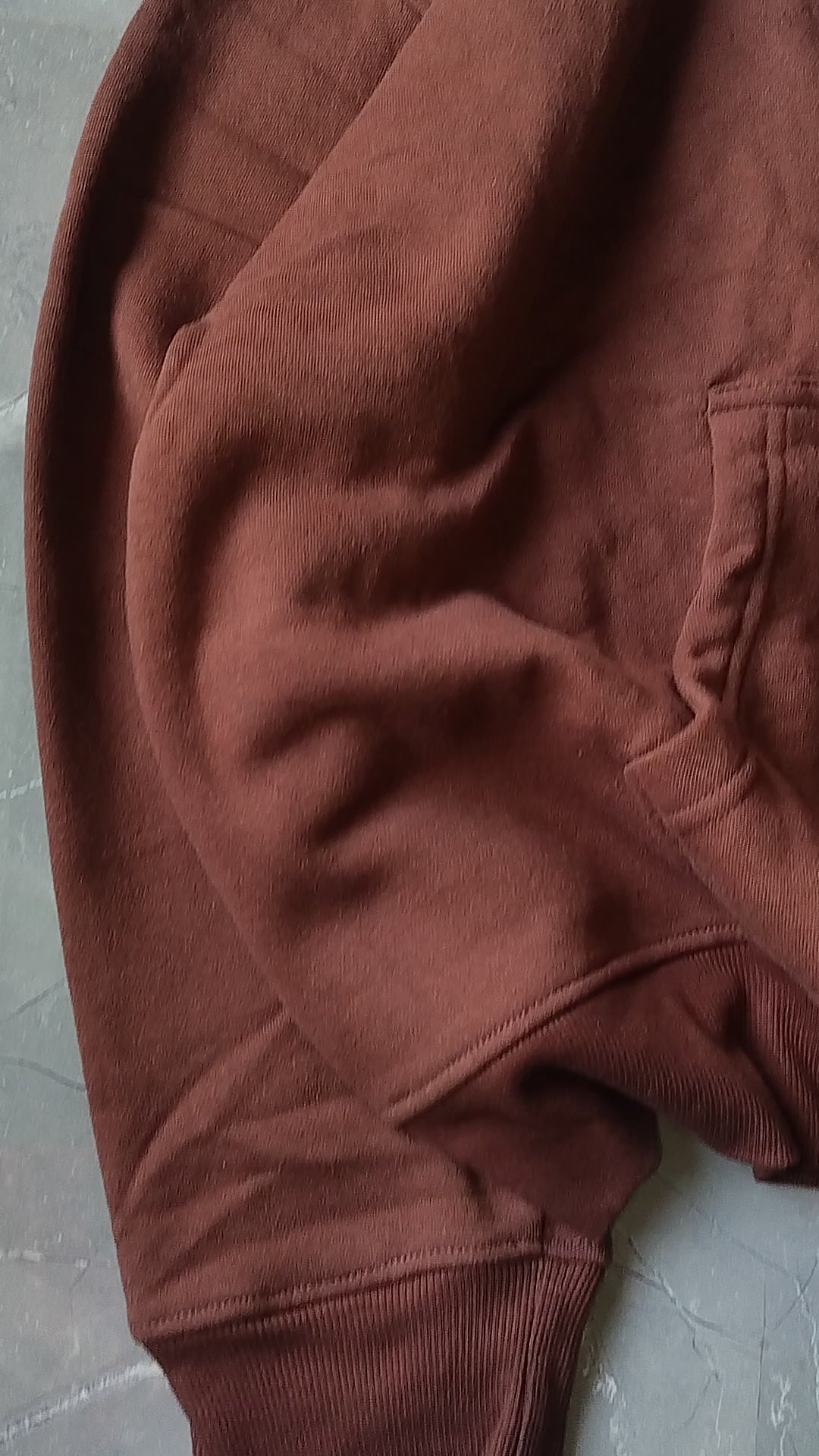 Brown Oversized Back print Hoodie